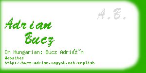 adrian bucz business card